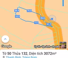 Bán hơn 3 sào đất mặt tiền đường nhựa, xã thanh bình, trảng bom, Đồng nai