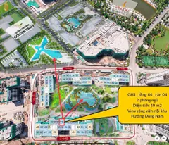 Chuyển nhượng hợp đồng căn 2PN 59m2 Glory Heights tại Vinhomes Grand Park view nội khu cực đẹp