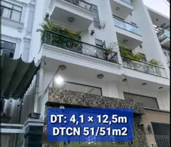 QUANG TRUNG_G.VẤP_HẺM XE TAI 6M_NHÀ 5TANG _CN ĐỦ 51M2 _ NGANG 4,1M  - CHỈ 7,7 TỶ (TL)
