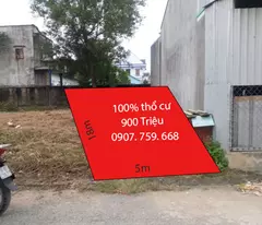 Sốc nặng lô đất ngộp thổ cư nguyên miếng 900 triệu, 90m2