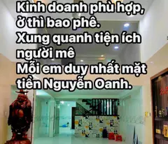 BÁN NHÀ GÓ VẤP 11.5 Tỷ -  82 m2 - NGANG LÝ TƯỞNG( #5m). NHÀ MẶT TIỀN NGUYỄN OANH, GẦN BÌNH THẠNH,