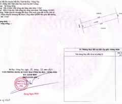 Bán đất thổ cư 169,9 m2 vuông vức tại khu phố Phước Sơn ngay chợ thị trấn Đất Đỏ sổ hồng riêng xây