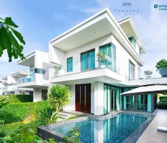 Biệt thự song lập biển 252m2 1 trệt 2 Lầu - Có sẵn hồ bơi - SHR sở hữu lâu dài