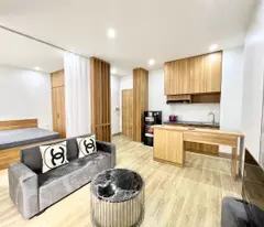 Cho thuê căn hộ tại 466 Bưởi, Ba Đình. 40m2, 1 khách 1 ngủ - Full nội thất