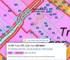 Bán đất 201m2 chính chủ tại Vĩnh Phú 20, Bình Dương (100m2 thổ cư)
