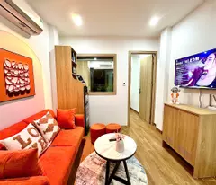 Cho thuê căn hộ tại Đội Cấn, Ba Đình. S=45m2, 1k1n, Full nội thất cao cấp