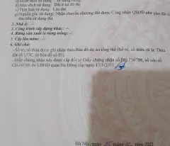 BÁN ĐẤT CHỢ BIÊN GIANG - HÀ ĐÔNG - HÀ NỘI
