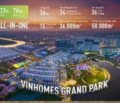 Sở Hữu Ngay Căn Studio Thuộc Phân Khu Cao Cấp Tại Vinhome Grand Park Quận 9 chỉ với 400 triệu