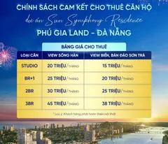 còn duy nhất  1 căn hộ cao cấp hạng sang sun symphony residence ngoại giao với  chủ đầu tư sale 30%