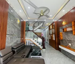 Nhà mới SHR đã hoàn công 2 tầng lầu 68m2, KDC Bình Chuẩn,  Thuận An, BD, Giá chỉ 3 .45 tỷ thương