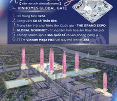 QUỸ CĂN VINHOME CỔ LOA GLOBAL GATE VỊ TRÍ ĐẸP VÀ GIÁ TỐT NHẤT THỊ TRƯỜNG