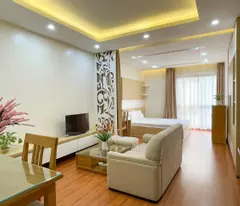 CHO THUÊ CĂN HỘ DỊCH VỤ CAO CẤP TẠI BA ĐÌNH – 1 PHÒNG NGỦ, FULL NỘI THẤT, GIÁ TỐT DT 45M2