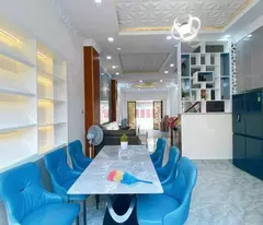 Mặt tiền đường nhựa xe hơi thông, khu Sài Gòn Mới 83 Đào Tông Nguyên, 4 tầng 71m2 chỉ 7.7 tỷ