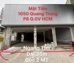 Bán Nhà 2 Lầu (11x36) Góc 2 Mặt Tiền Quang Trung, P8, Gò Vấp. Giá bán: 45 tỷ