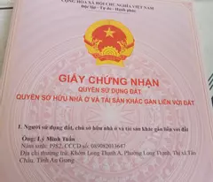 Bán nhà ở mặt tiền phường Long thạnh txtanchau tỉnh An Giang.dt78m