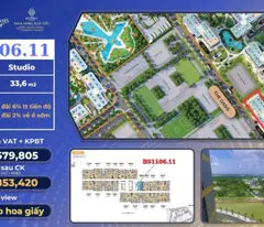 Bán căn studio đẹp nhất giỏ hàng chủ đầu tư vinhomes.