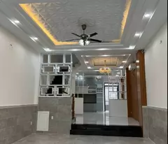 Nhà mặt tiền đường xe hơi tránh nhau, Huỳnh Tấn Phát, Nhà Bè, 5x20, 4 tầng, sổ hồng chuẩn, chỉ 7.5