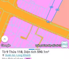 Bán 590,1m2 đất mặt tiền phố đi bộ đường Nguyễn Tri Phương, phường Xuân An, TP. Long Khánh