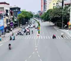 bán mảnh đất mặt phố Hồng Tiến, 108m, mặt tiền 8m, vỉa hè đá bóng, ko dính cầu vượt, full thổ cư