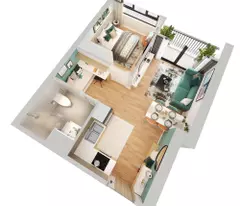 CHÍNH CHỦ BÁN CĂN HỘ 1 NGỦ +1 - 48M2 - VIEW HỒ - GIÁ TỐT 3TỶ2 BAO PHÍ - TÒA I1 VINHOMES SMART CITY