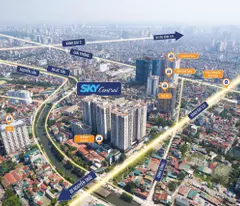 Cần bán shop khối đế sát mặt đường vành đai 2.5, vị trí đắc địa, gần MB Giải Phóng đi vào