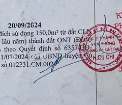 bán lô đất mặt tiền bà thiên xã nhuận đức , củ chi, dt 350m2 có 150m2 thổ cư giá 2,2 tỷ