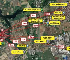 Lô góc siêu đẹp tại Bắc Thượng-Quang Tiến giá chỉ 2x, đường thôn ô tô chạy vù vù