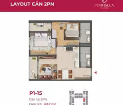 Duy Nhất Căn 2N View Trực Diện Sông Hàn Giá Sập Sàn