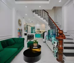 NHÀ ĐẸP HẺM OTO, KẾ KHU BIỆT THỰ SONG MINH, TA22, 3 TẦNG HOÀN CÔNG ĐỦ.