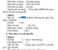 Quá rẻ có 1.0.2, 2MT Lê Bình, P4 Quận Tân Bình 85m2 giá chỉ 9.9 tỷ