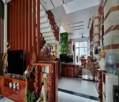 Nhà ngộp, MT KD Trần Thị Cờ, Thới An, Q12, 297m2, 4 tầng, nội thất xịn. 47tr.m2 đất.
