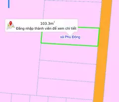 Bán Đất 103,3m² Phú Đông, 50m² Thổ Cư, Đường Ô Tô - 1,25 Tỷ