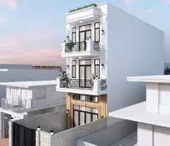 Nhà mới 3 tầng 115m2, 5 x 23.5m, hẻm xe hơi 2129, sát mặt tiền Huỳnh Tấn Phát Thị Trấn Nhà Bè, 8.3