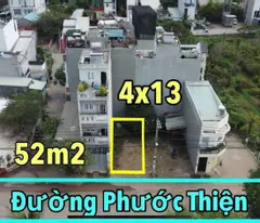 Lô đất mặt tiền đường phước thiện DT 52m đối diện vinhome