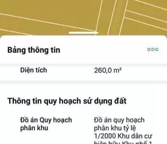 CẦN BÁN LÔ ĐẤT 262M2 CỰC ĐẸP ĐƯỜNG 339 PHƯỜNG PHƯỚC LONG B