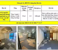 Chính chủ cho thuê văn phòng tại số 14 ngõ 88 Phố Trung Kính (đường đôi)- Cầu Giấy- Giá rẻ