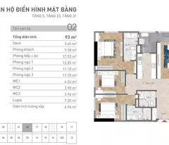 Sốc!!Sở Hữu Căn 3 Phòng Ngủ 3 Vệ Sinh , Tặng 3xx Triệu, Có Dòng Tiền Cho Thuê!