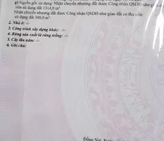 Phú hội gần quận 9 , khu dân cư , diện tích 1614m2 có sẵn 300m2 thổ cư