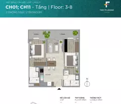Bán căn hộ 2 phòng ngủ Filmore Đà Nẵng tầng 5 mã căn CH05.01 từ chủ đầu tư.