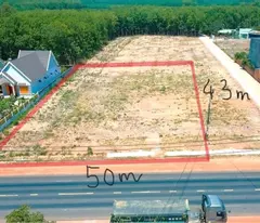 Sang Gấp 25x43=1125m2 Mặt Tiền Nhựa, QM Chơn Thành TT Kho Xưởng. Giá 38Triệu/mn