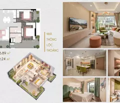 Sang nhượng suất nội bộ căn 2 phòng ngủ góc 87m2 dự án căn hộ Fiato Uptown giá cực