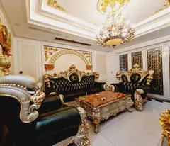 BAN BIỆT PHỦ DÁT VÀNG -NỘI THẤT XỊN 70M 6 TẦNG THANG MÁY THIẾT KẾ  HOÀNG GIA