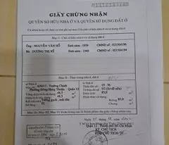 Chính Chủ Bán Nhà  Hẻm Trường Chinh, Tân Hưng Thuận