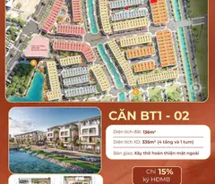 Bán lô biệt thự đối diện UBND Huyện Văn Giang - 136m2 giá 100tr/m2 gồm tiền xây tổng 13,8 tỷ
