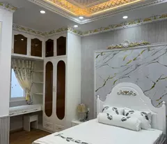 95m2 nhà 3 tầng mới tinh 5x19m mặt tiền hẻm nhựa 6m thẳng 1 trục 50m ra Đào Tông Nguyên Thị Trấn