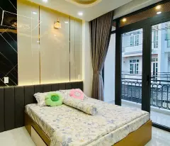 NHÀ MẶT TIỀN ĐƯỜNG SỐ 1 -PHƯỜNG 13 -  GÒ VẤP - XE HƠI NGỦ TRONG NHÀ - THIẾT KẾ HIỆN ĐẠI - 3 PHÚT