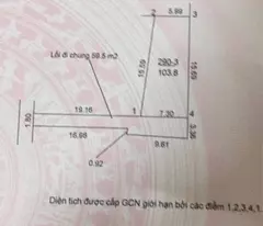 Bán đất tổ 7, TT Quang Minh, Mê Linh, HN. Gần KCN Quang Minh. DT 104m, giá 2,55 tỷ.