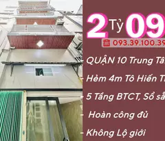 Bán nhà Quận 10, Hẻm xe hơi, 4 tầng BTCT: chỉ từ 2 tỷ. Tin thật, hình thật, xem nhà, chốt sổ.
