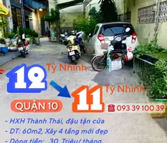 Bán nhà Quận 10, Hẻm xe hơi, 4 tầng BTCT: chỉ từ 2 tỷ. Tin thật, hình thật, xem nhà, chốt sổ.