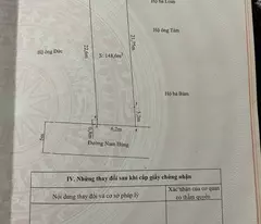 Bán lô đất 148,6 m2 mặt đường Nam Hùng, Nam Hải giá 4,6 tỷ (mặt tiền 6,2m)